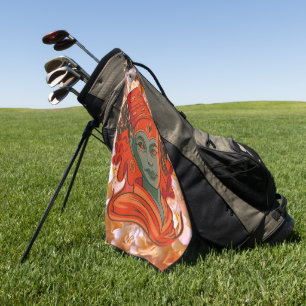 Stärkung der Göttin Kunst Spirituelle Weiblichkeit Golfhandtuch