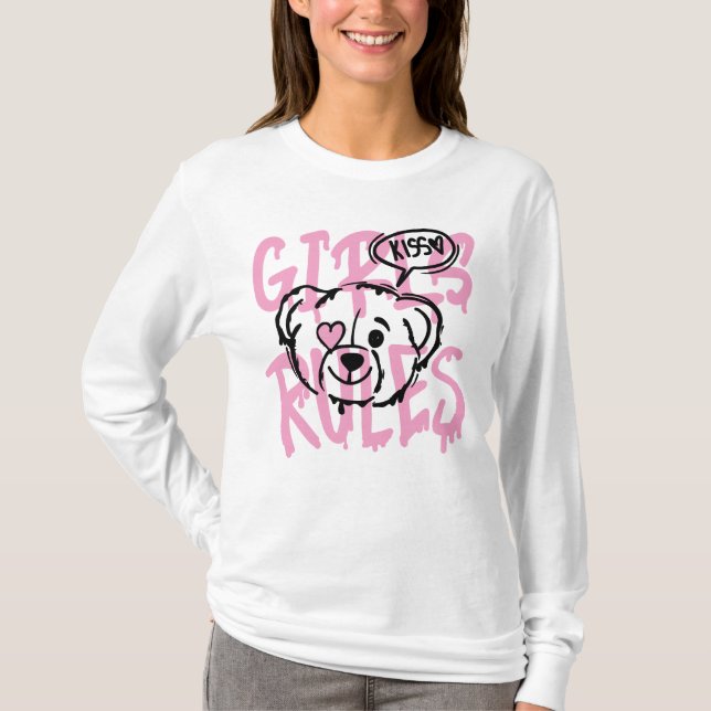 Stärkung der Rolle der Frauen: GIRLS-REGELN T-Shirt (Vorderseite)