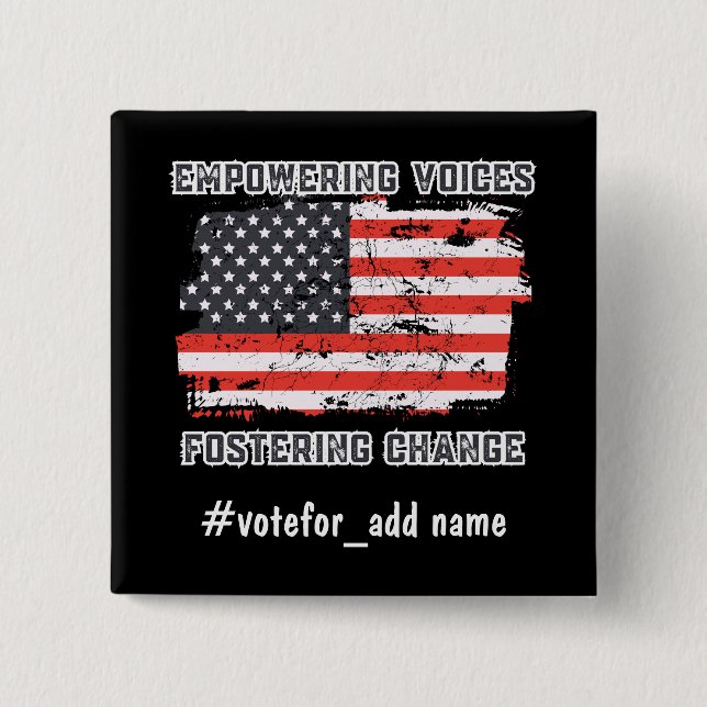 Stärkung der Stimmen US-Wahltag 2024 Präsident Button (Vorderseite)