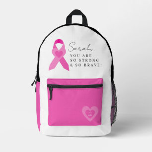 Stärkung des Brustkrebs-Rucksacks Bedruckter Rucksack