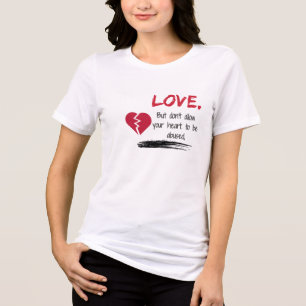 Stärkung des gebrochenen Herzens Design für emotio Tri-Blend Shirt