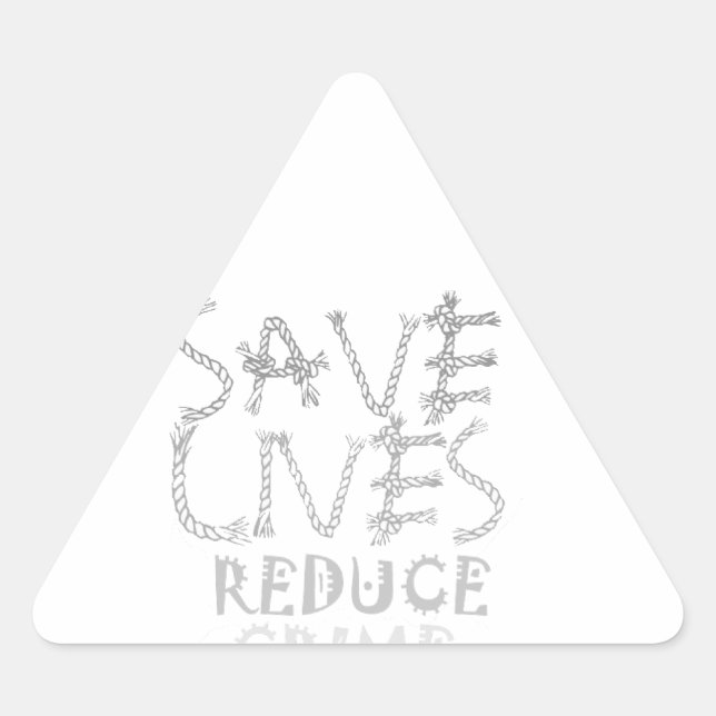 Stärkung des Wandels mit dem :Rett Lives Reduction Dreieckiger Aufkleber (Vorderseite)