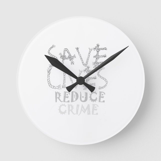 Stärkung des Wandels mit dem :Rett Lives Reduction Runde Wanduhr (Vorderseite)