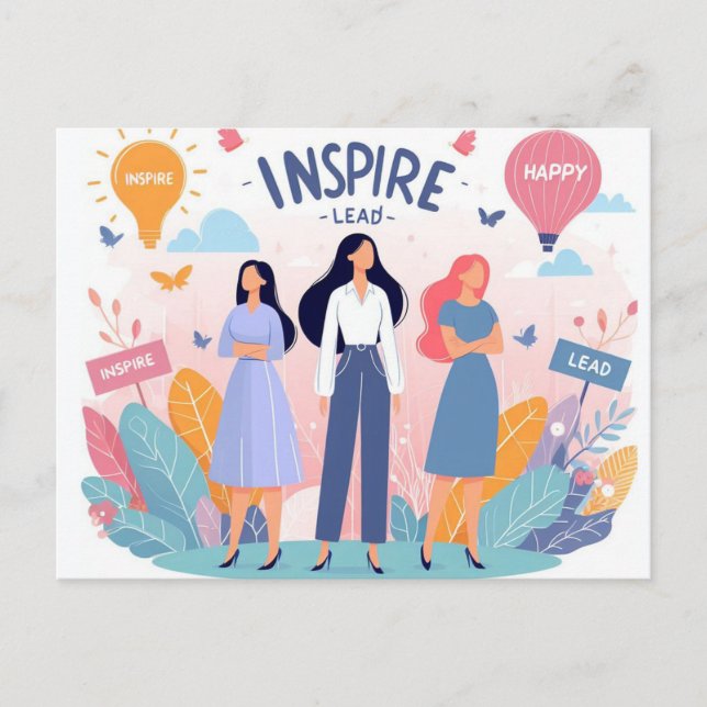 Stärkung, Inspirier, Führung des Internationalen F Postkarte (Vorderseite)