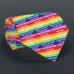 Stärkung von Pride Neck Tie Krawatte<br><div class="desc">Celebrate Pride with this colorful and Vergiwering Neck tie!</div>