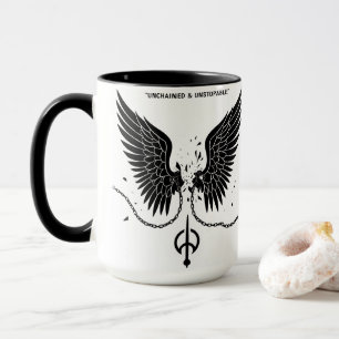 Stärkung von Schlange und Wing Design Tasse
