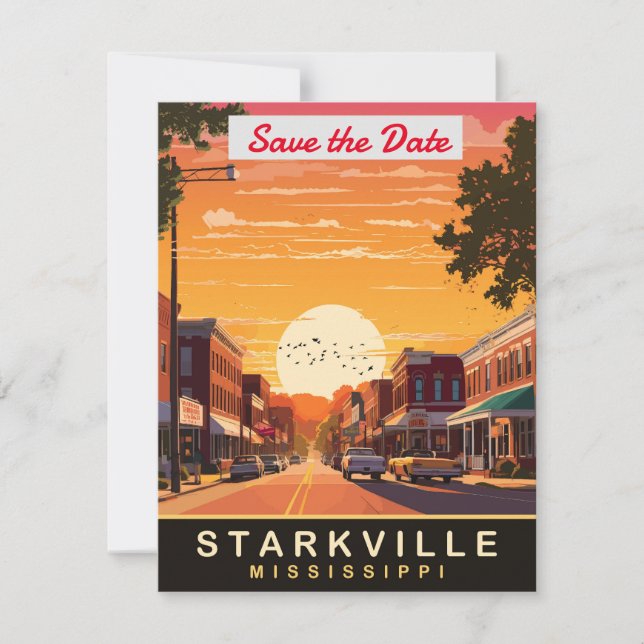 Starkville, Mississippi, Save The Date (Vorderseite)