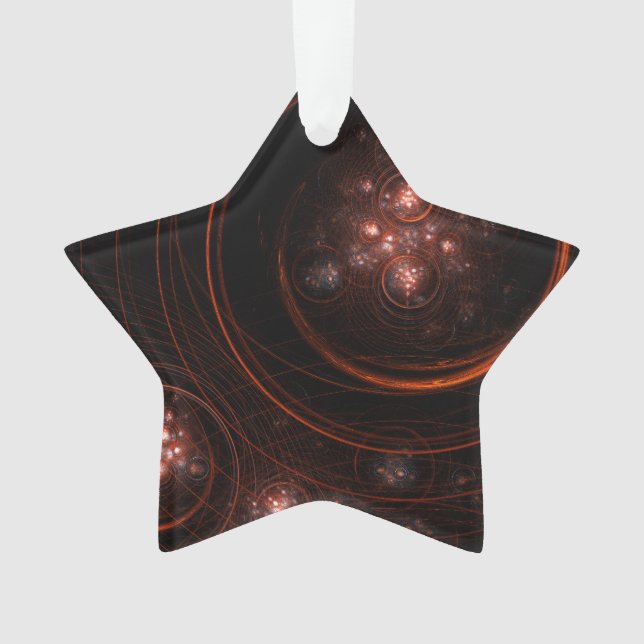 Starlight Abstrakt Art Acrylic Star Ornament (Vorderseite)