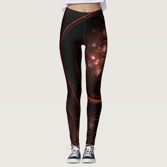 Starlight Abstrakt Art Leggings (Vorderseite)