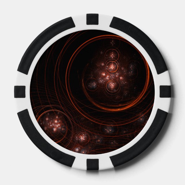 Starlight Abstrakt Art Pokerchips (Vorderseite)