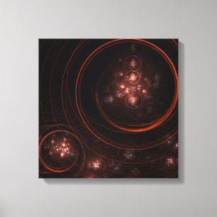 Starlight Abstrakt Art Quad Canvas Print Leinwanddruck