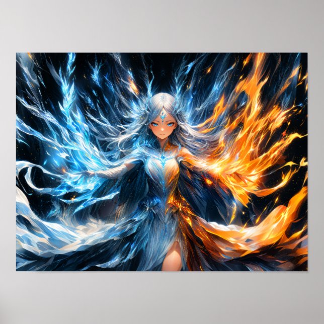 Starlight Elemental Guardian Girl Poster (Vorne)