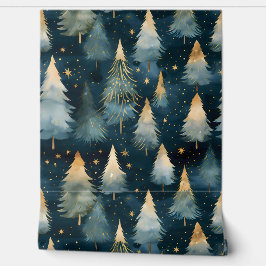 Starlight Evergreen Dreams Botanisch Tapete