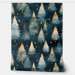 Starlight Evergreen Dreams Botanisch Tapete