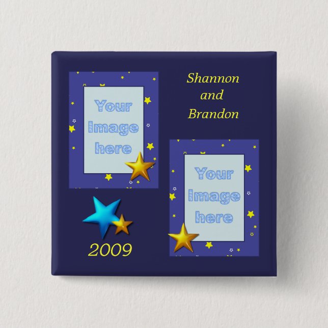 Starlight-Foto-Knopf Button (Vorderseite)