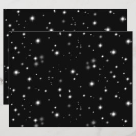 Starlight Glitzern Schwarz-Weiß-Stars