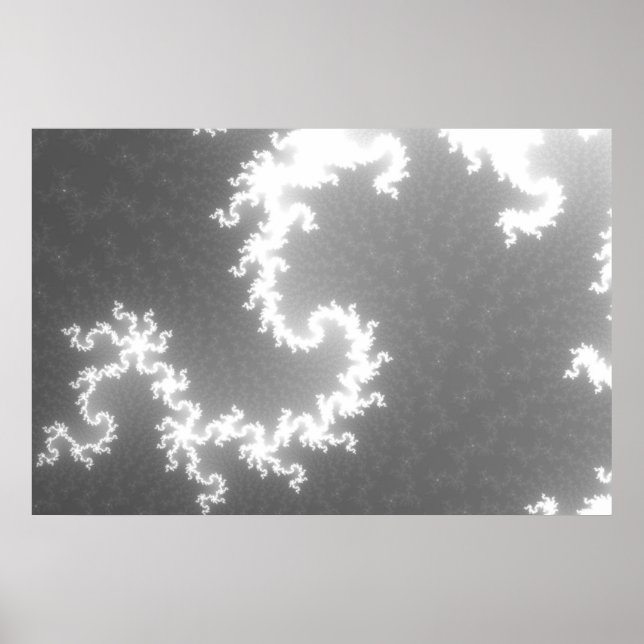 Starlight in Schwarz und Weiß Poster (Vorne)