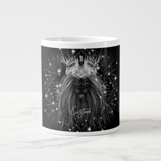 Starlight Lion mit Crosstramm Jumbo-Tasse (Vorderseite)