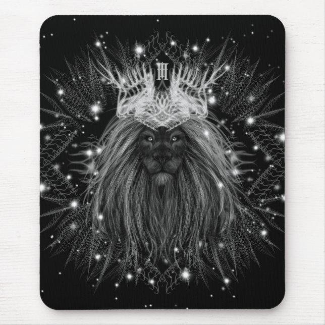Starlight Lion mit Crosstramm Mousepad (Vorne)