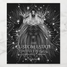 Starlight Lion mit Crosstramm-Schwarz Weinetikett