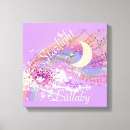 Starlight Lullaby Color Splash Stretched Leinwand
