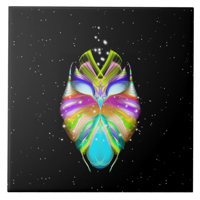 Starlight Oracle Owl Fliese (Vorderseite)