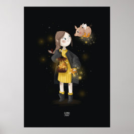 STARLIGHT PIG von Alexandra Dikaia Poster