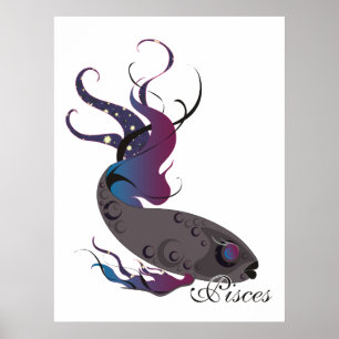 Starlight Pisces Print Poster