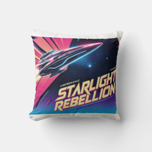 Starlight Rebellion Retro Pop Culture Poster 80er- Kissen