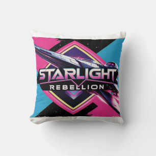 Starlight Rebellion Retro Pop Culture Poster 80er- Kissen