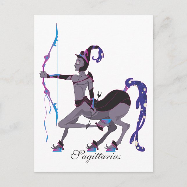 Starlight Sagittarius (Männliche Postkarten) Postkarte (Vorderseite)