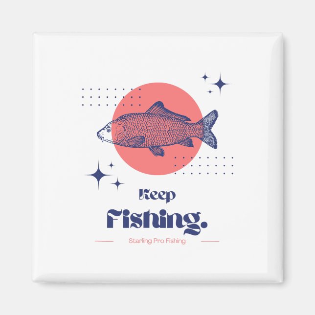 Starling Pro Fishing Weiterfischen  Magnet (Vorne)