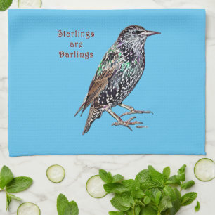 Starlings sind Darlings Geschirrtuch