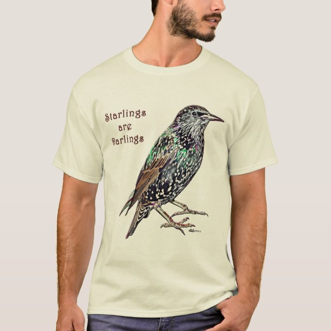 Starlings sind Darlings T-Shirt (Vorderseite)