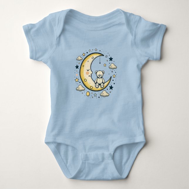 Starlit Bear Baby Strampler (Vorderseite)