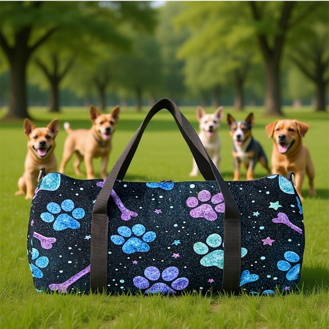 Starlit Bones Paw Print  Duffle Bag (Von Creator hochgeladen)
