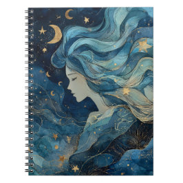 Starlit Dream Goddess Notebook Notizblock