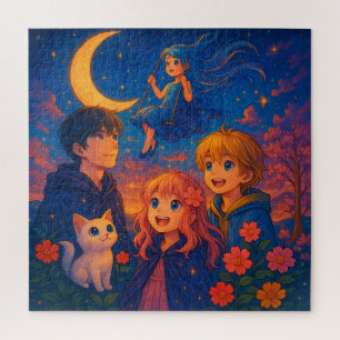 "Starlit Dreams - Moonlight Fantasy Puzzle"