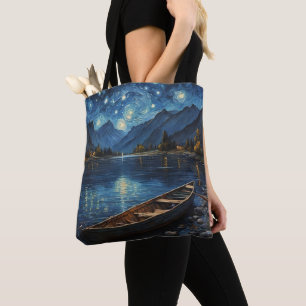 "Starlit Drift: Angeln unter dem Kosmos Tasche