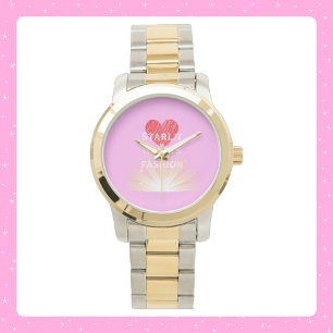 Starlit Hearts Fashion Red Heart Shine Armbanduhr
