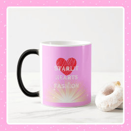 Starlit Hearts Fashion Red Heart Shine Morphing Verwandlungstasse