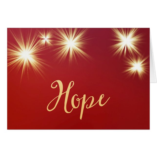 Starlit Hope Greeting Card (Vorderseite (Horizontal))