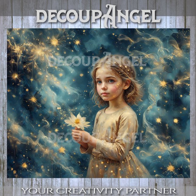 Starlit Innocence Decoupage Seidenpapier (Von Creator hochgeladen)