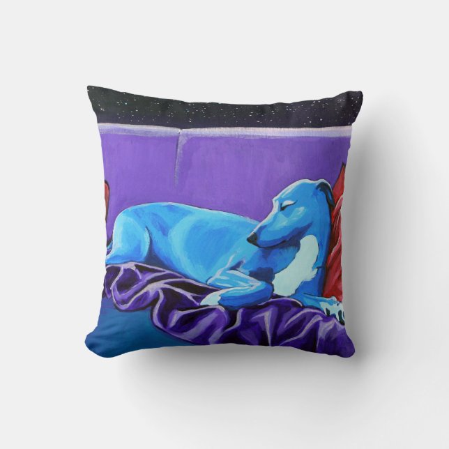 Starlit Lurcherkissen Kissen (Vorderseite)