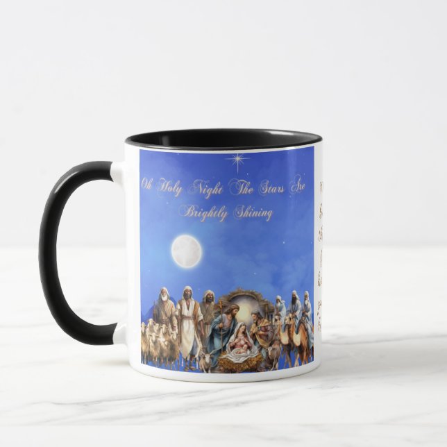 Starlit Nativity: Oh, Heilige Nacht- Tasse (Links)