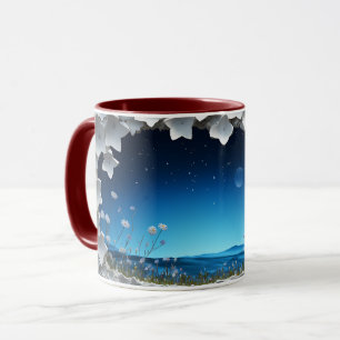 Starlit Night Garden Keramik Kaffee Tasse ☕