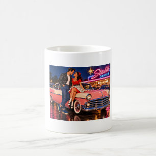 Starlite Drive-In 1950er Retro-Romantik-Kaffeetass Kaffeetasse
