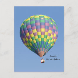 StarLite Hot Air Ballon Postkarte