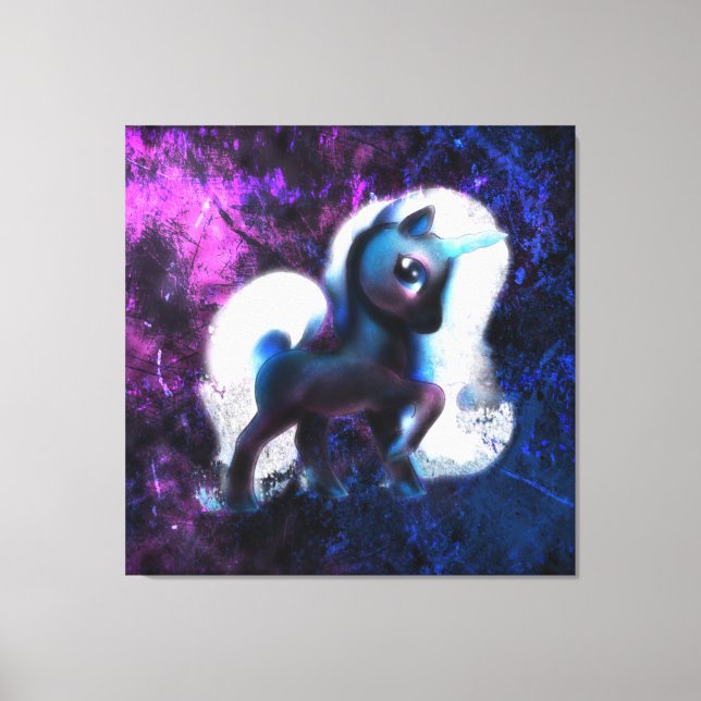 Starmist Unicorn Leinwanddruck (Vorderseite)