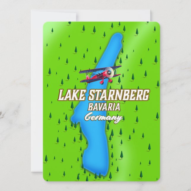 Starnberger Bavaria Deutschland Reiseplakat (Vorderseite)
